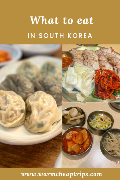 what to eat in Korea